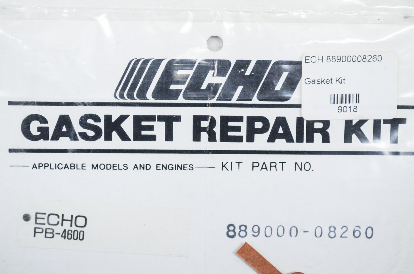 New OEM Echo Gasket Kit PB-4600 NOS