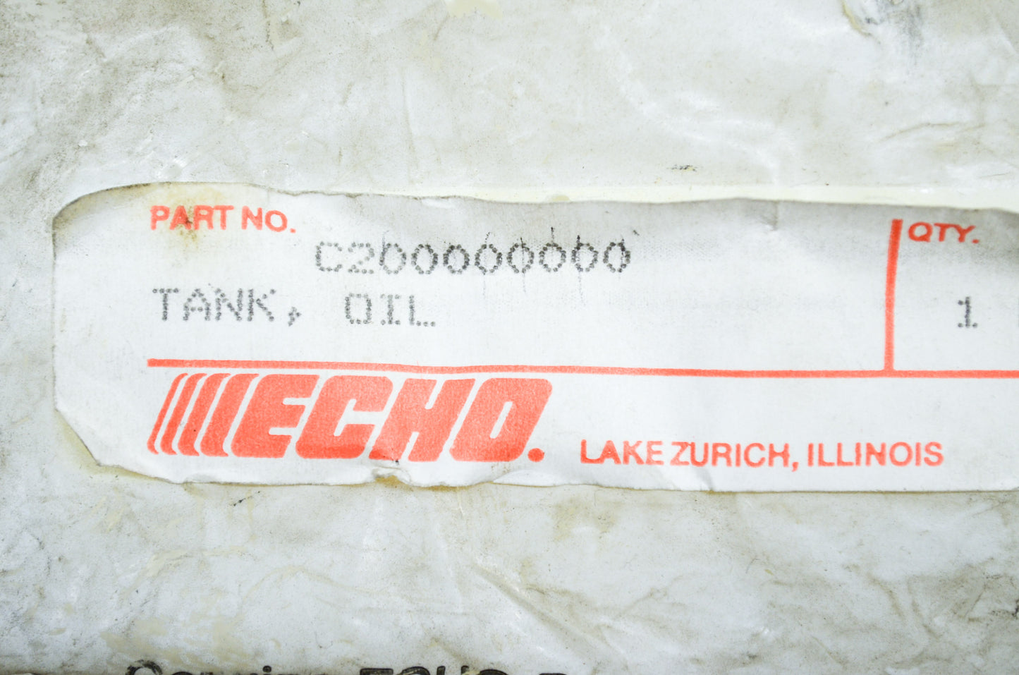New OEM Echo Oil Tank PPF 210 211 230 231 260 NOS