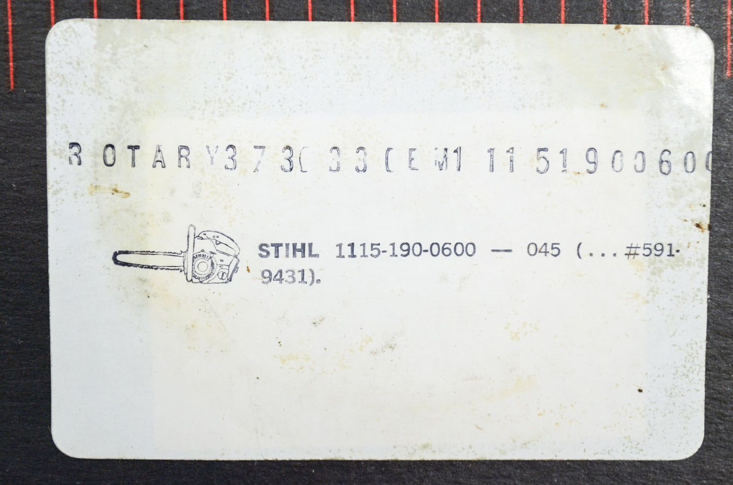 New Rotary Rewind Spring Stihl 045 NOS