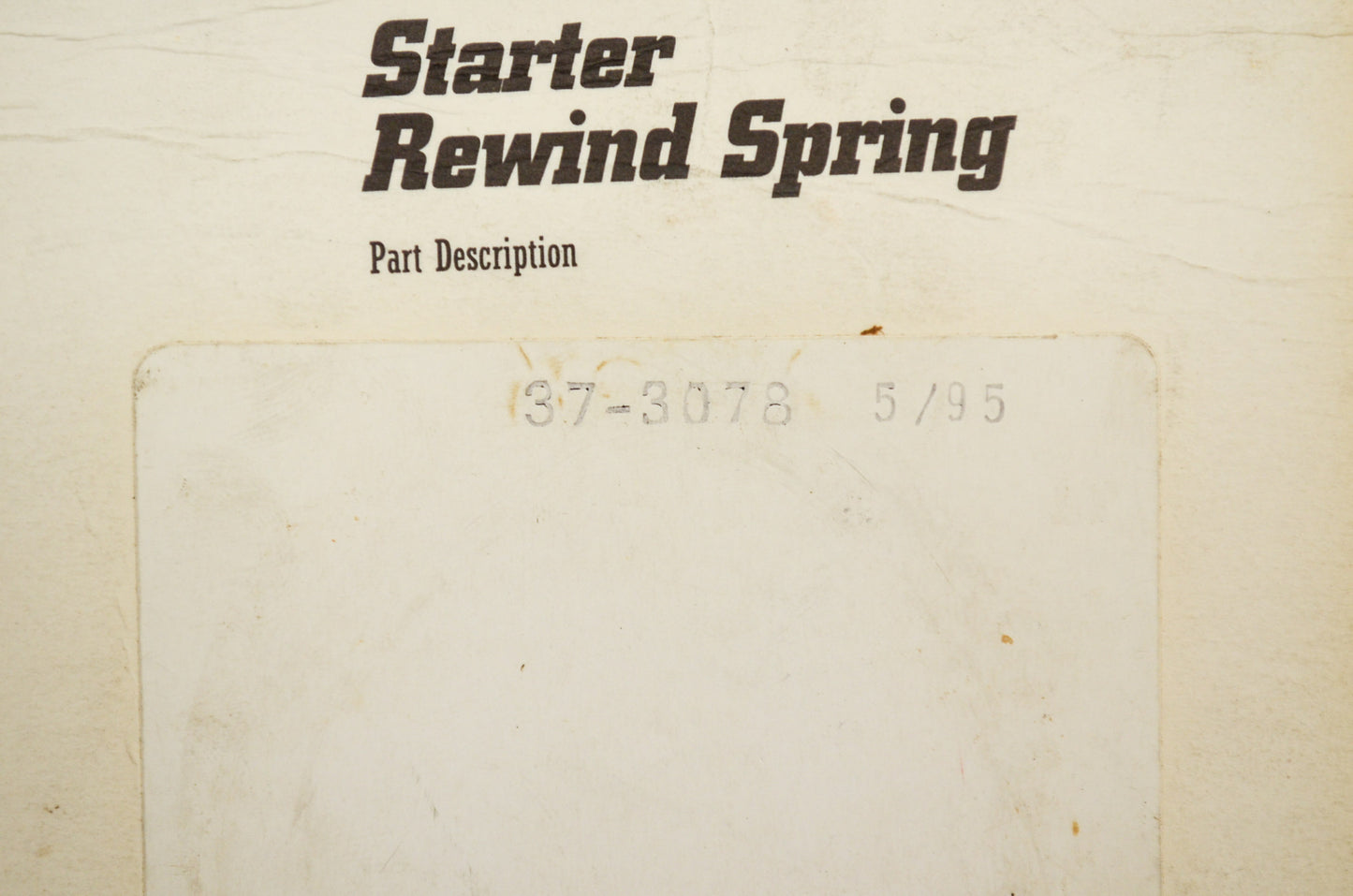 Rewind Spring NOS