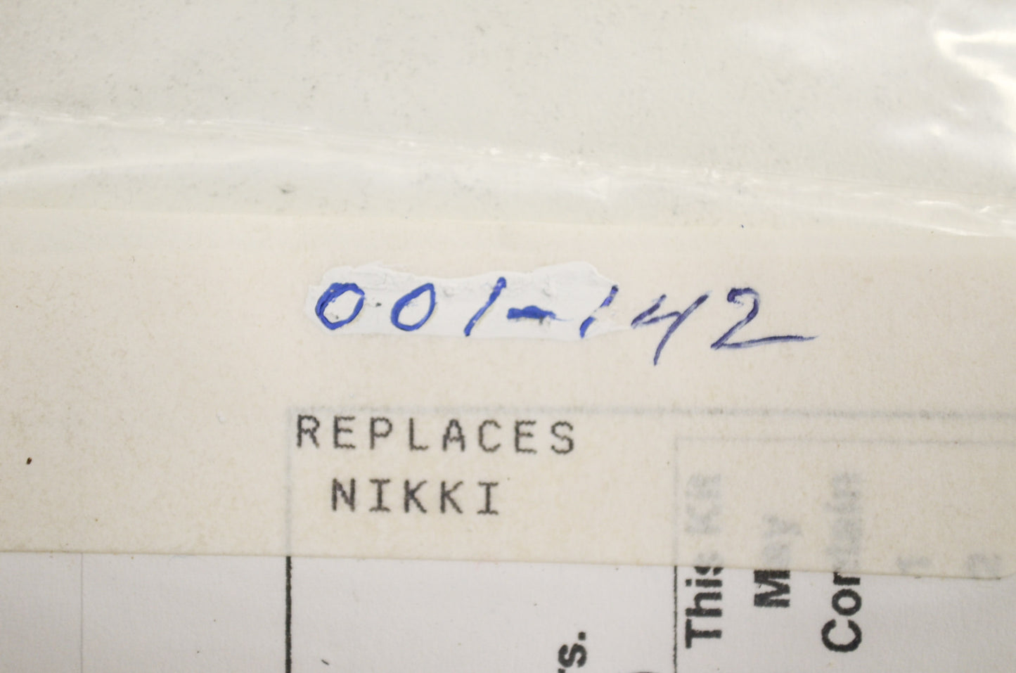 New After Market Nikki Rebuild Kit NOS