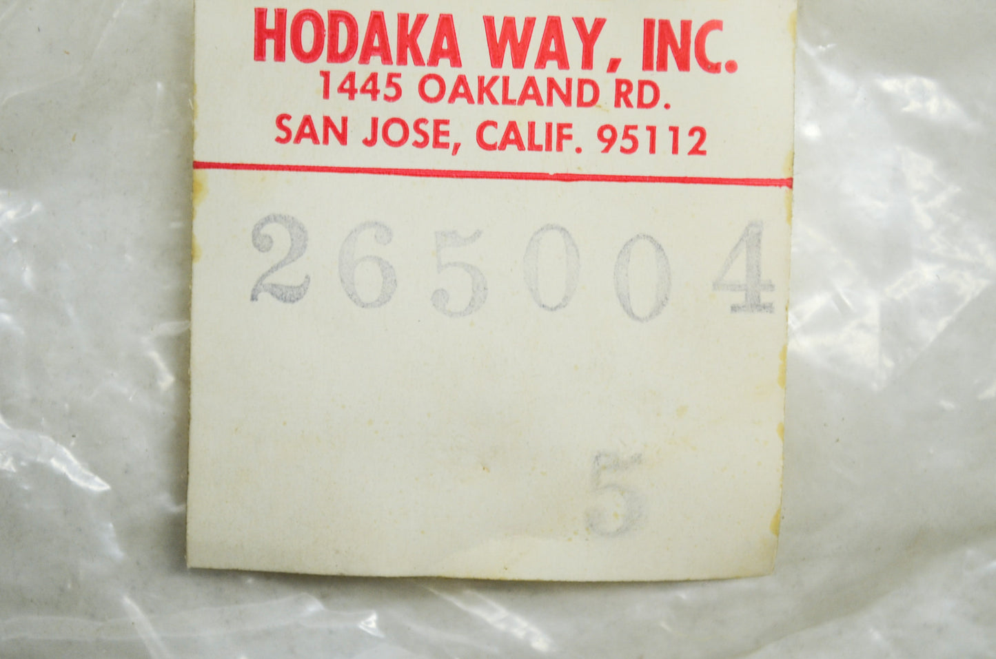 Sales / Service Patch Qty 5 NOS
