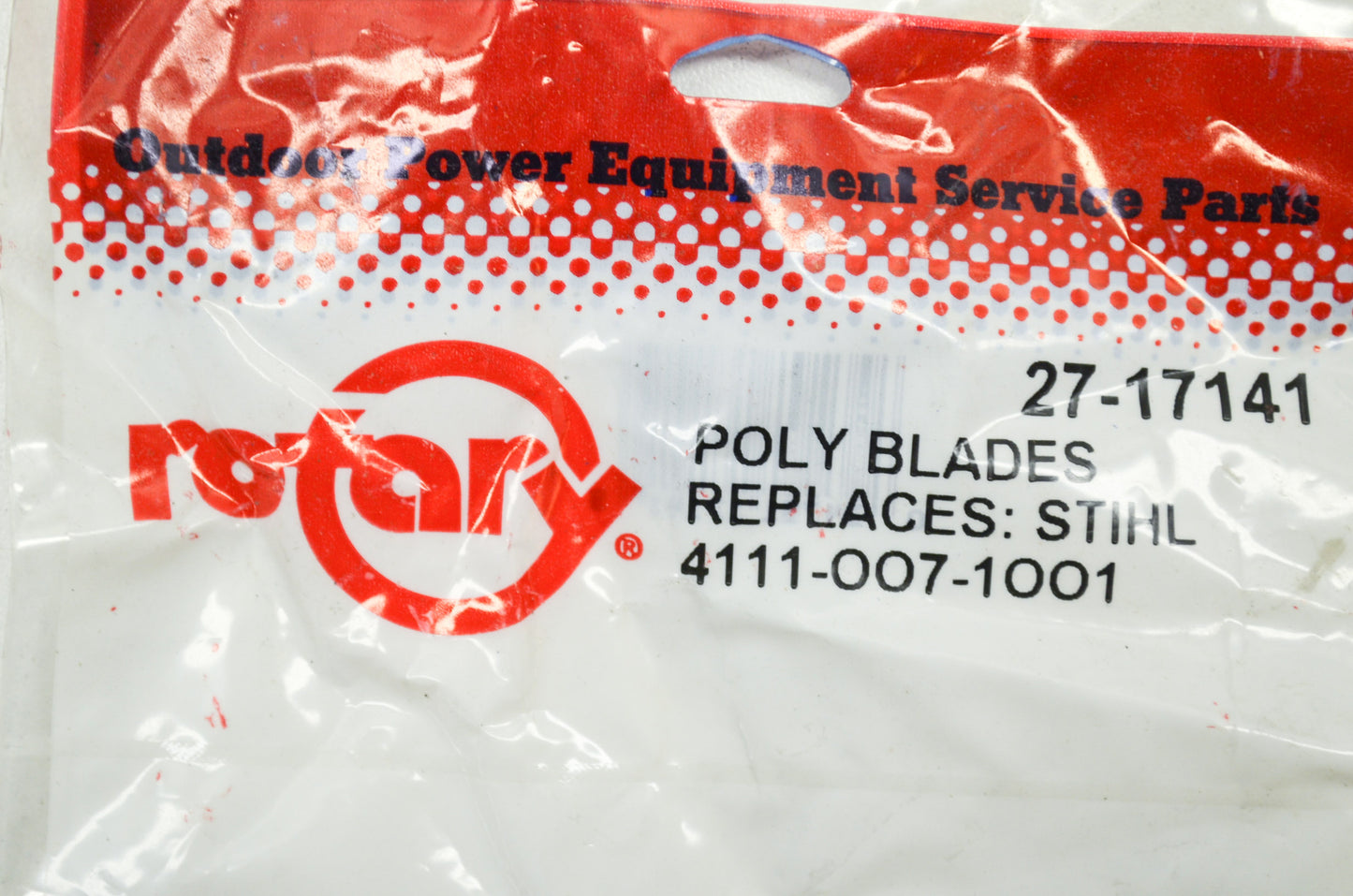 Replacement Poly Blades Qty 3 NOS