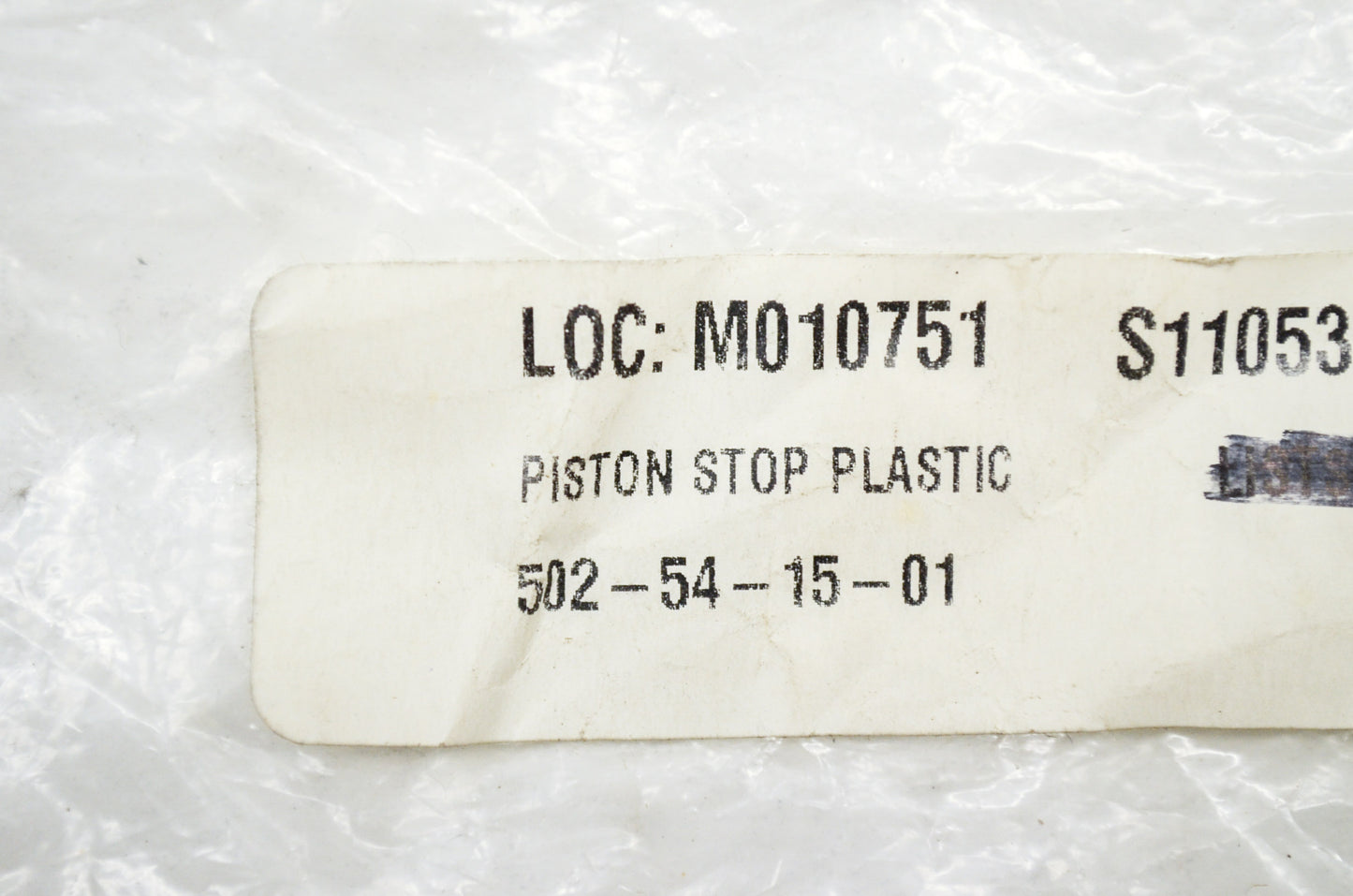 Plastic Piston Stop 136 141 NOS