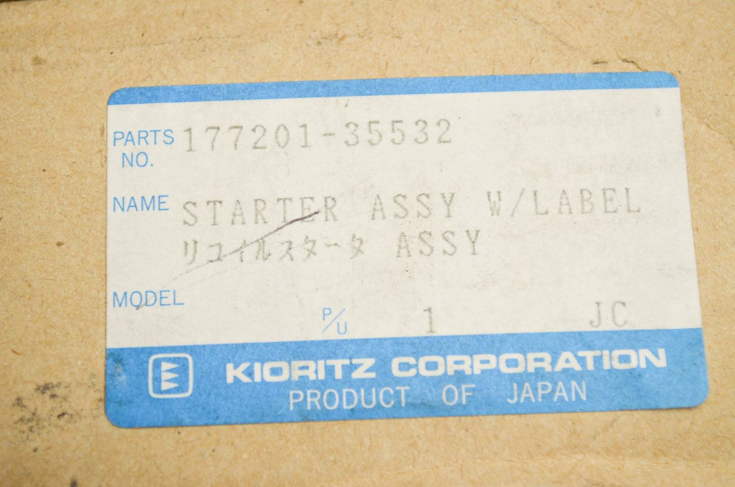 New Echo Starter Assembly NOS