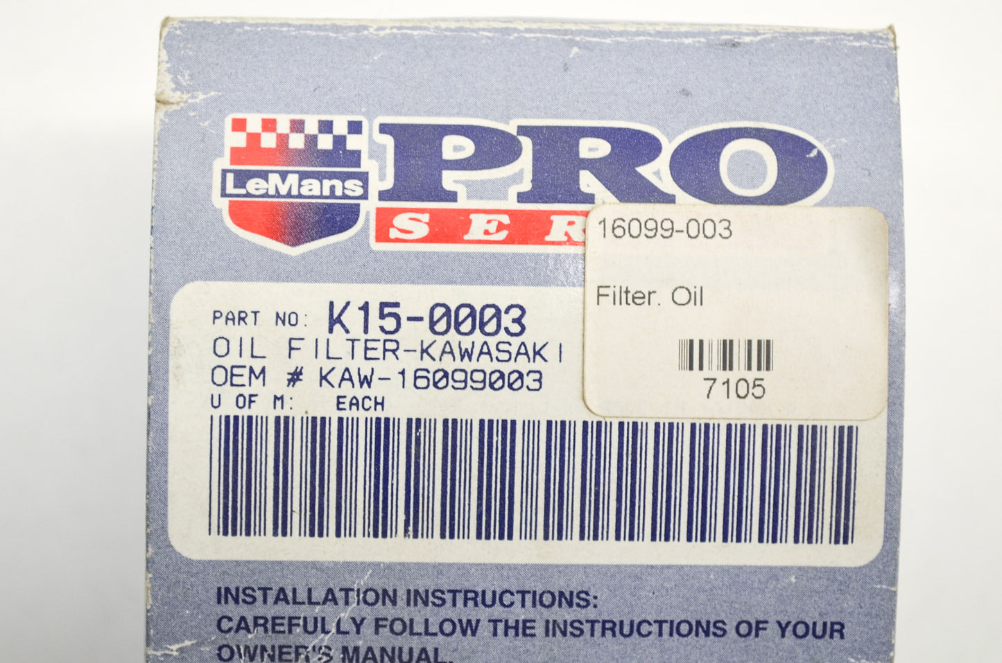 New LeMans Pro Series Oil Filter for Kawasaki NOS