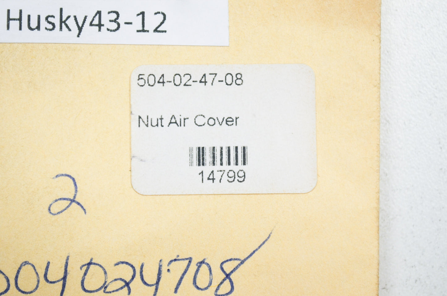 Air Cover Nut Qty 2 NOS