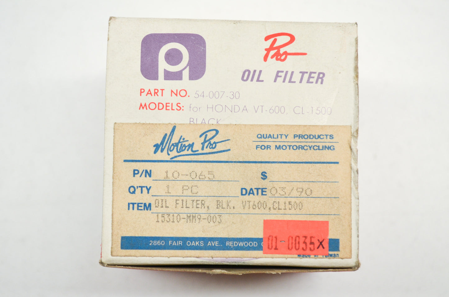 New Pro Oil Filter for Honda VT-600 CL-1500 NOS