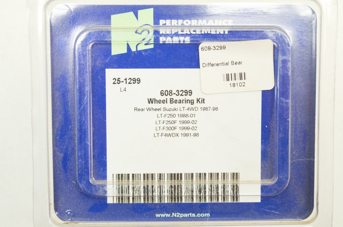 N2 25-1299, 608-3299 Wheel Bearing Kit NOS