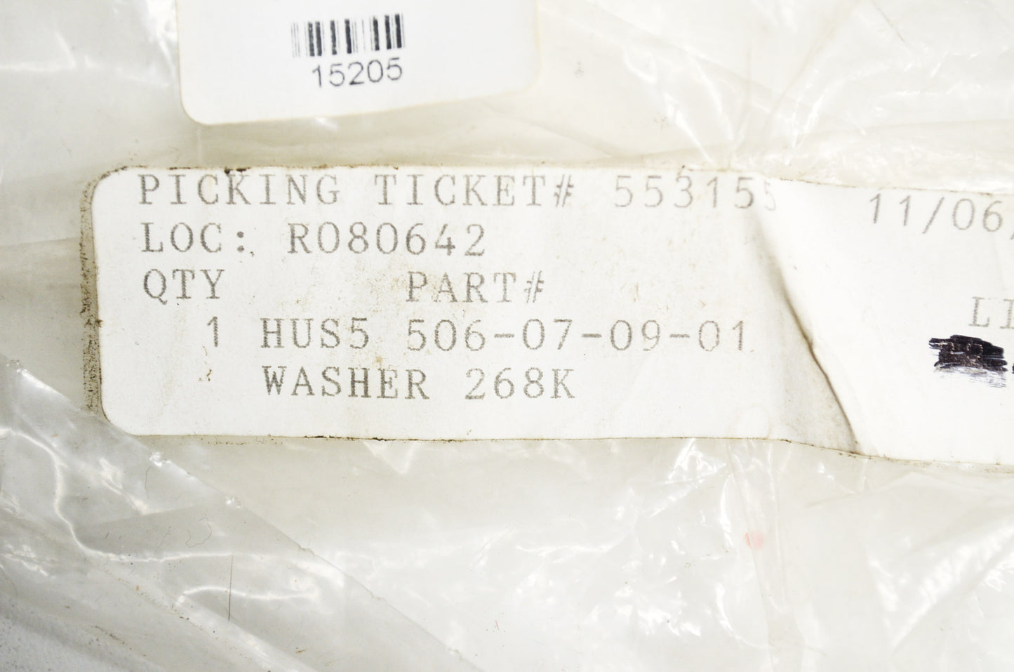 New OEM Husqvarna Washer 268K 268 272 3120 K 1250 750 960 NOS