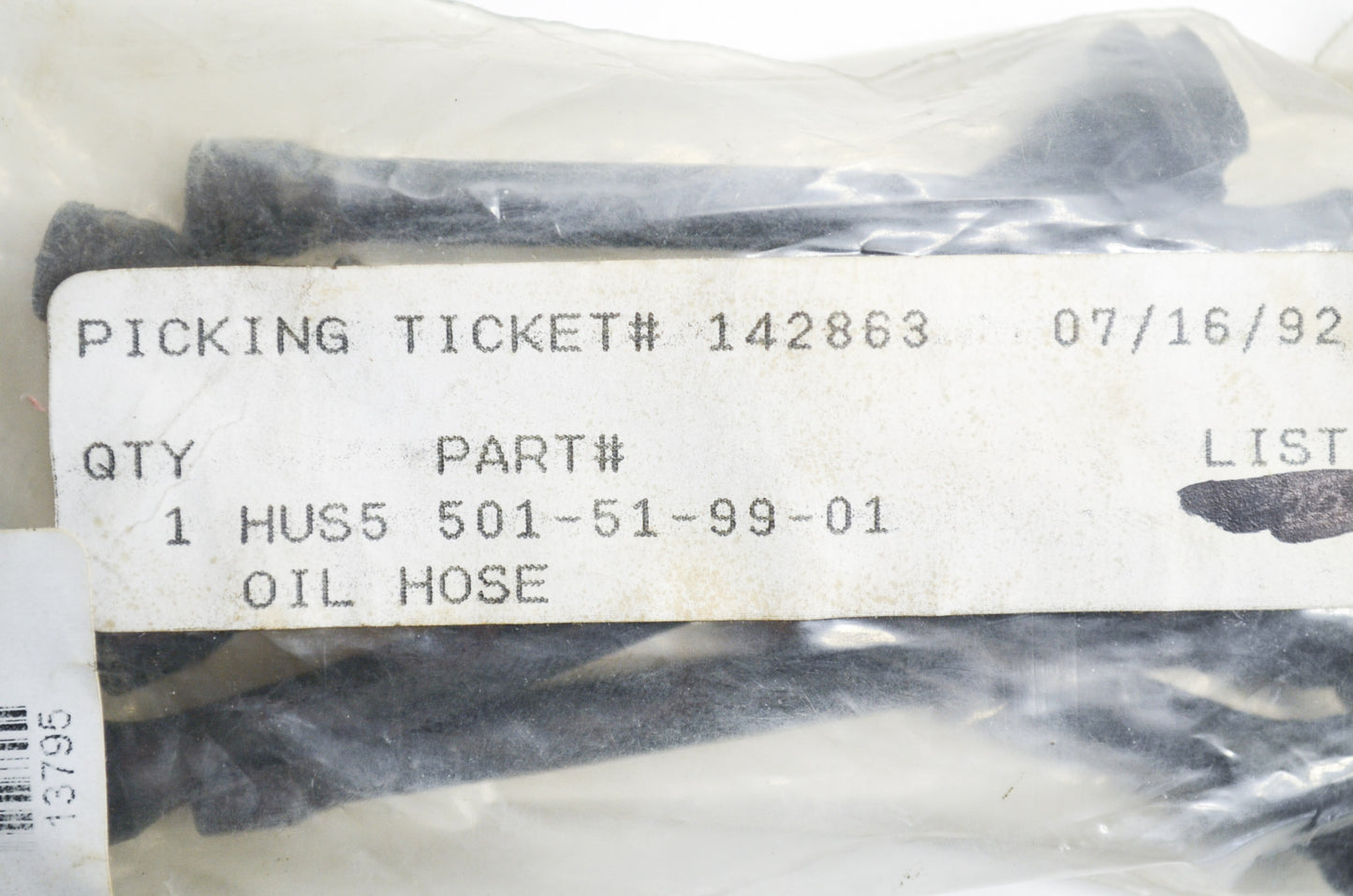 New OEM Husqvarna Oil Hose 181 266 268 281 288 391 395 EPA 61 66 NOS