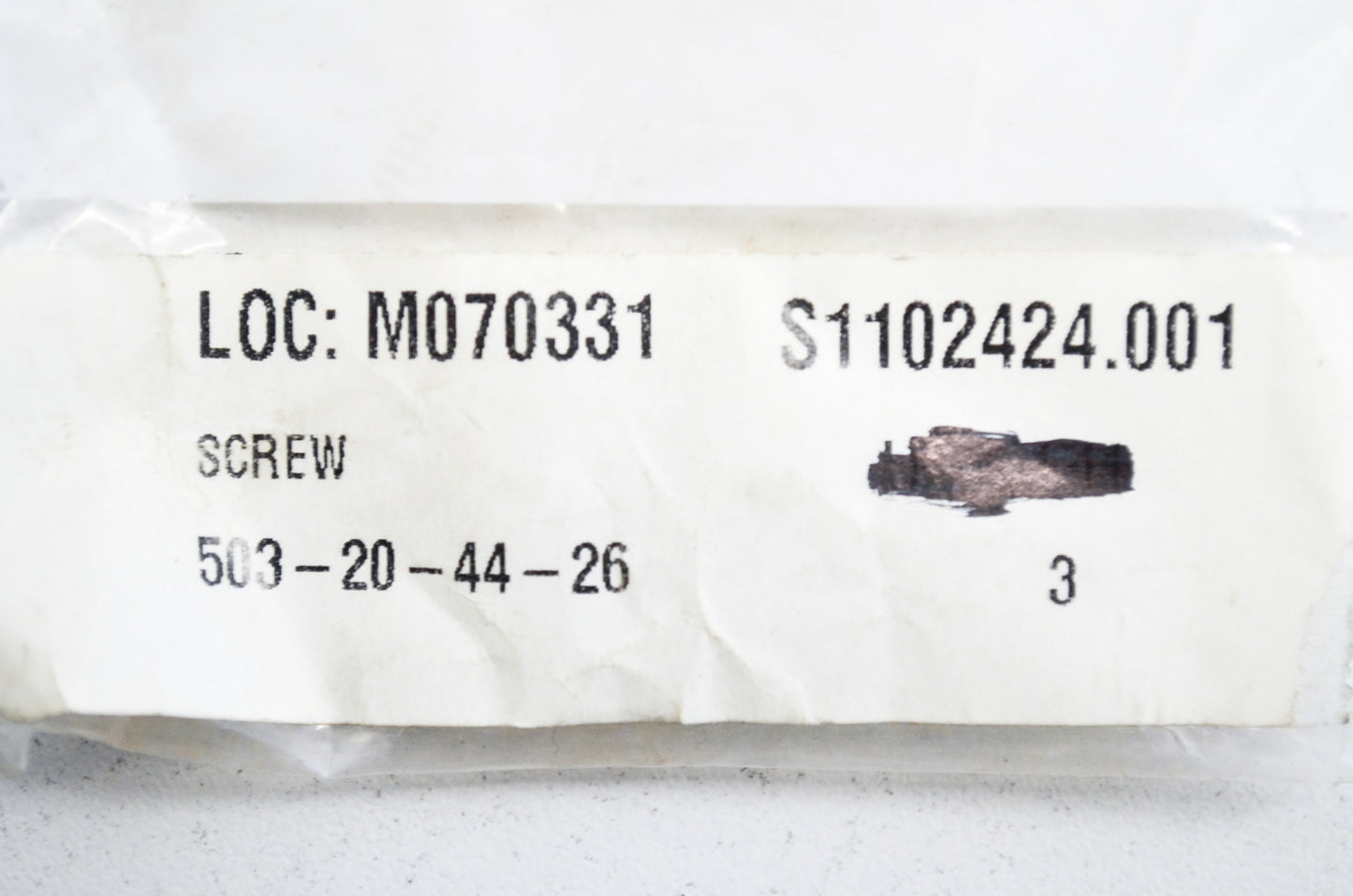 Screw 385 EPA 390 Qty 4 NOS