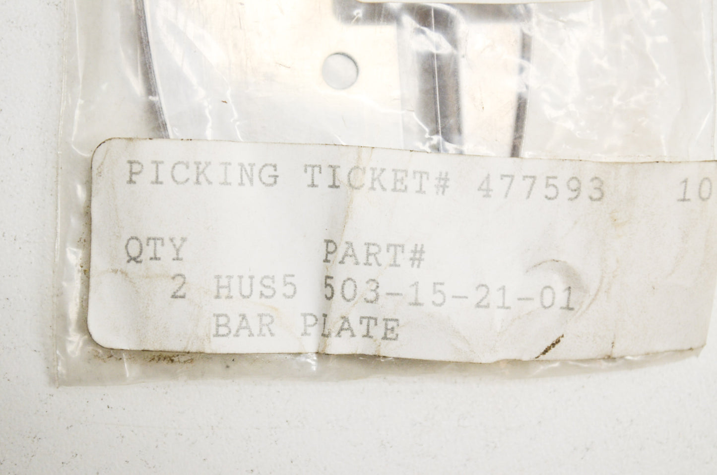 Bar Plate NOS