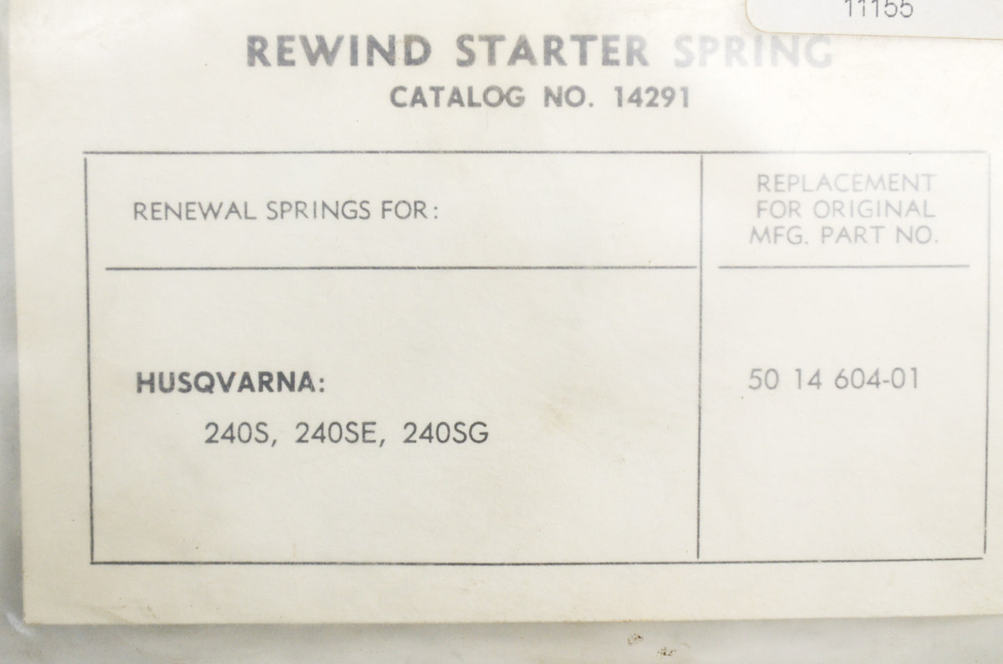 Rewind Starter Spring 240S 240SE 240SG NOS