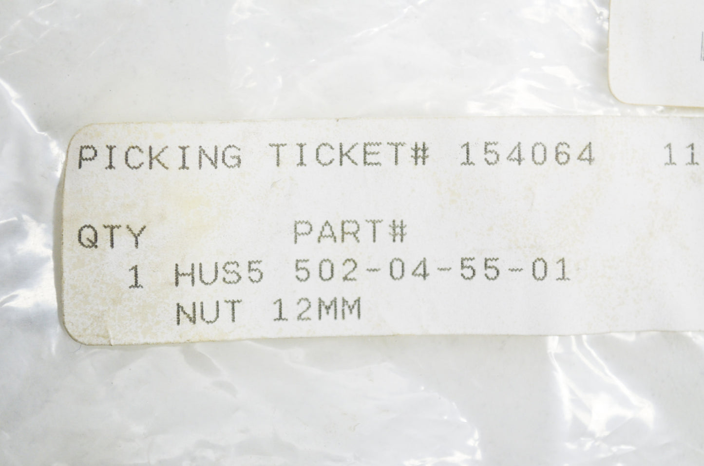 Locknut 12mm 120 125 132 165 22 R 235 R 240 R 250 RX 36 R Qty 5 NOS