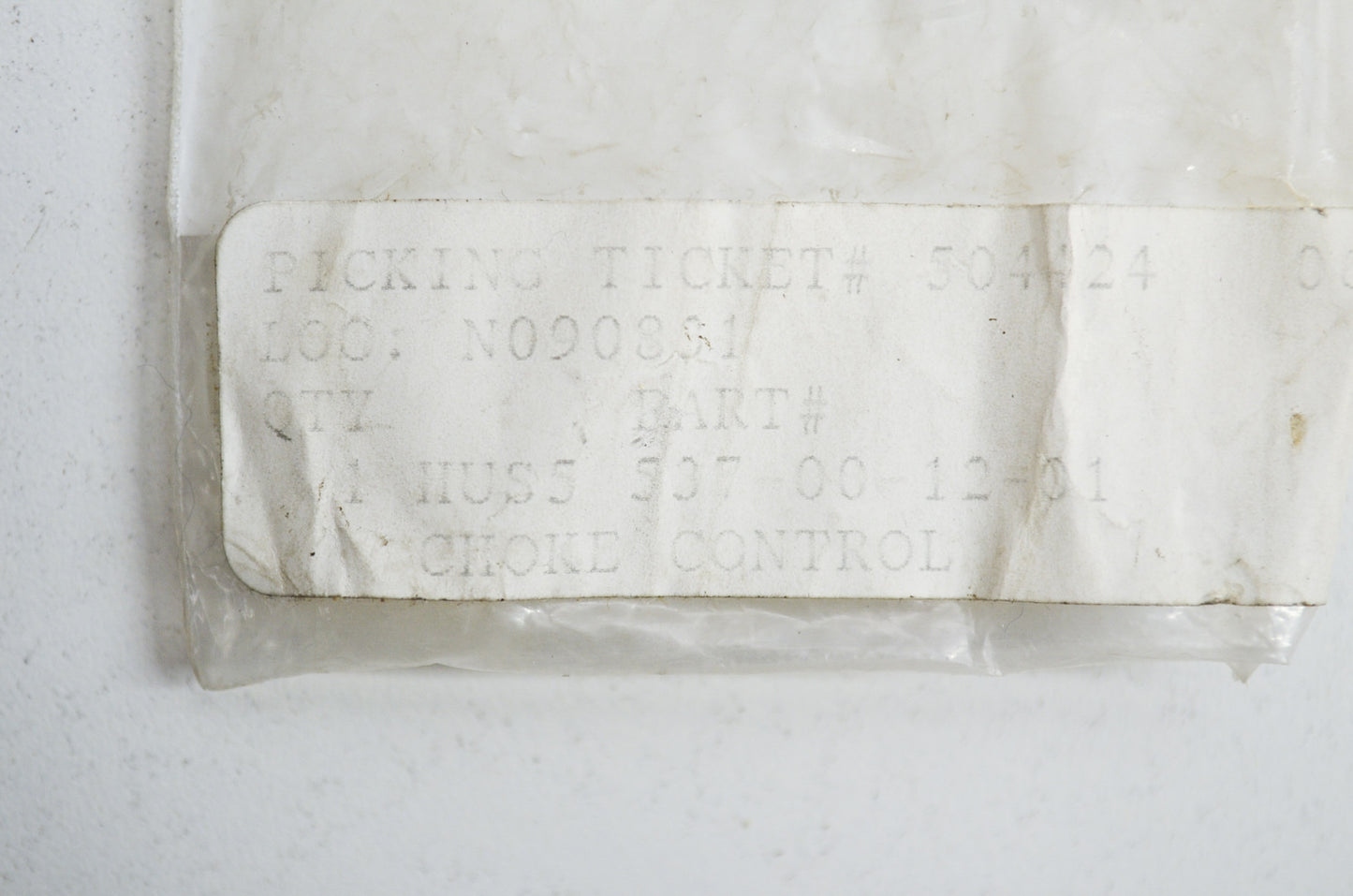 New OEM Husqvarna Choke Control 385 390 NOS