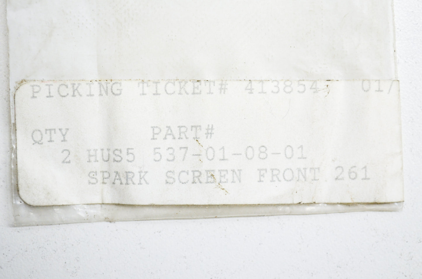 Front Spark Screen 261 EPA Qty 3 NOS