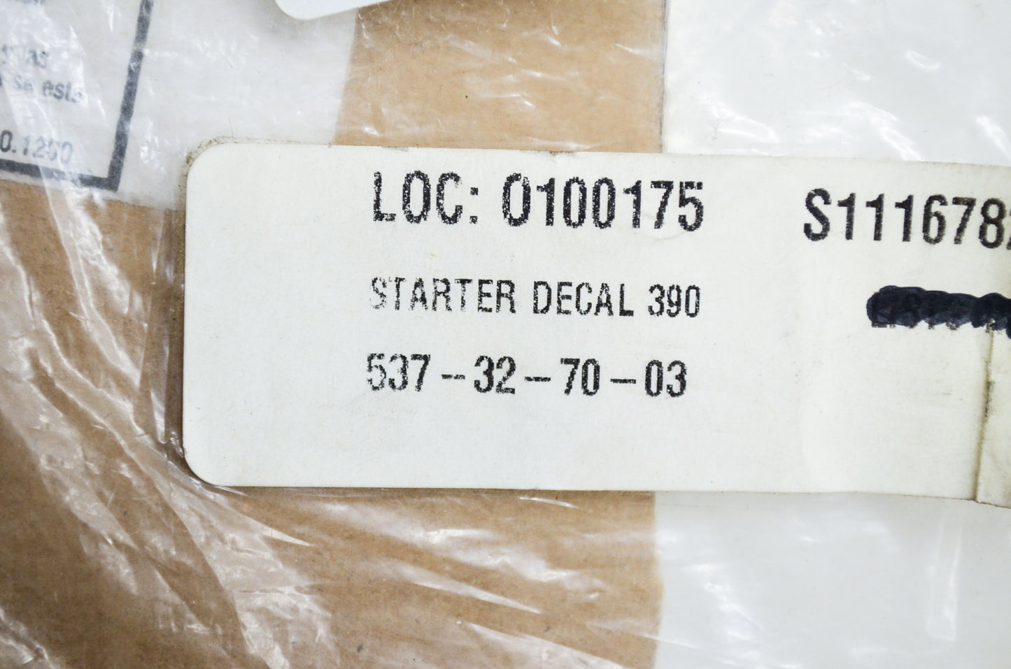 New OEM Husqvarna Starter Decal 390XP NOS