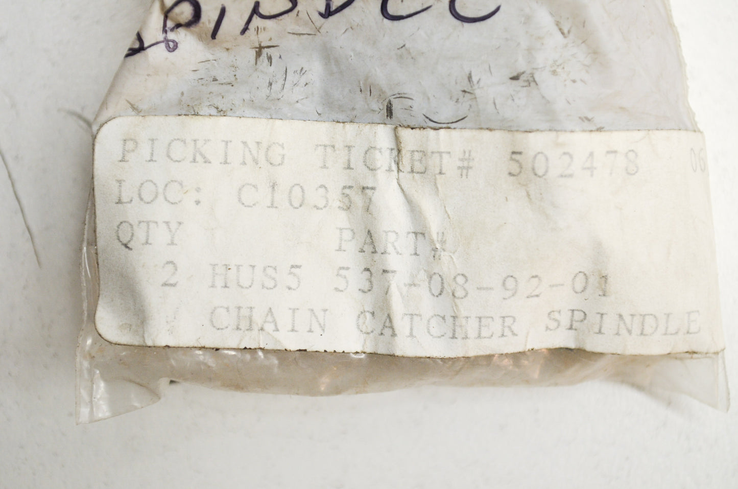 Chain Catcher Spindle 362 372 390 562 570 575 XP NOS