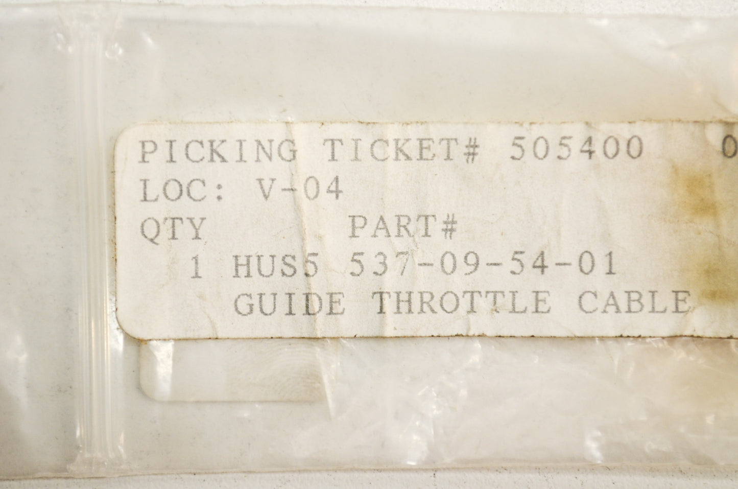 Throttle Cable Guide Qty 2 NOS