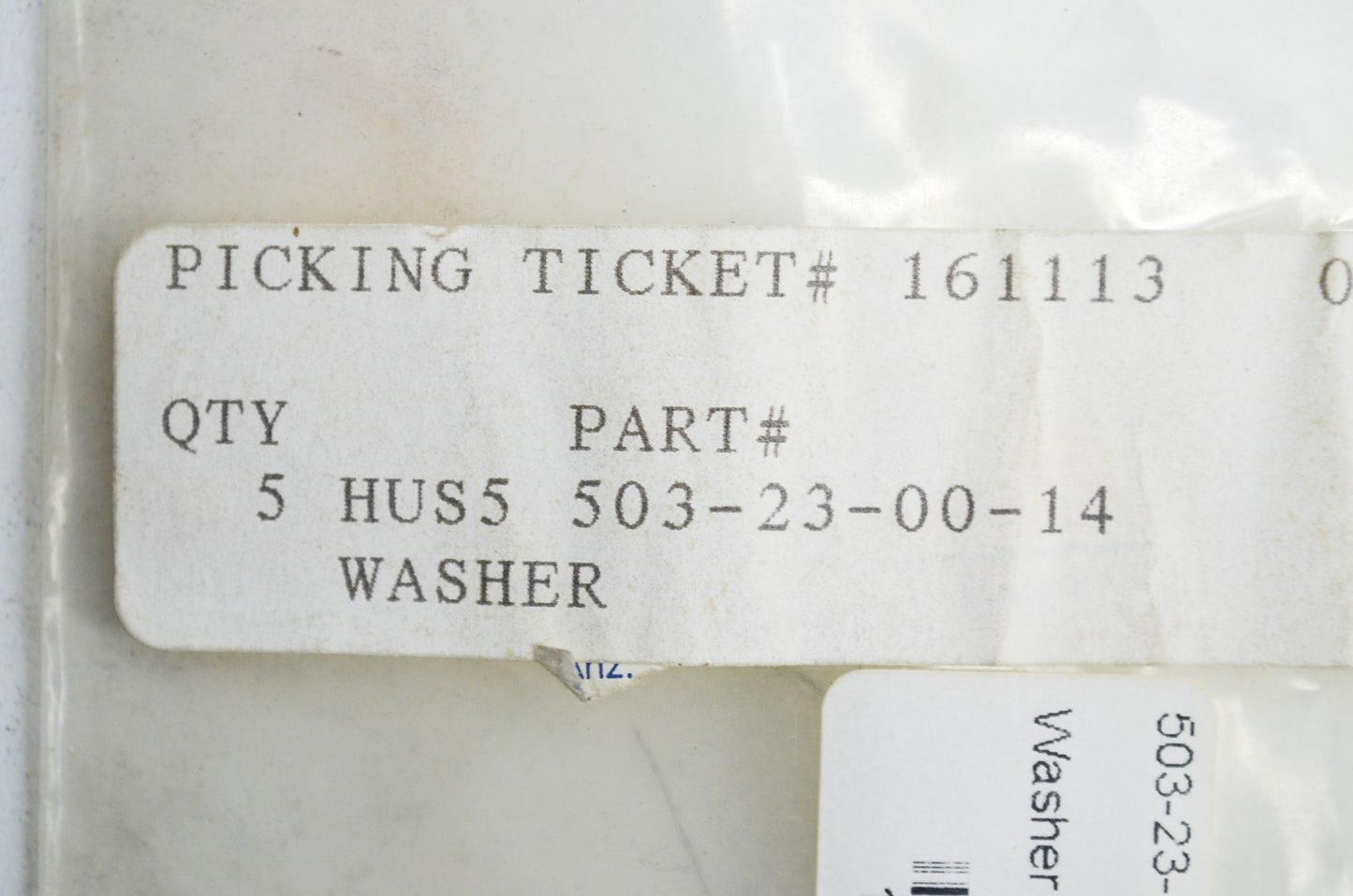 Washer Qty 4 NOS