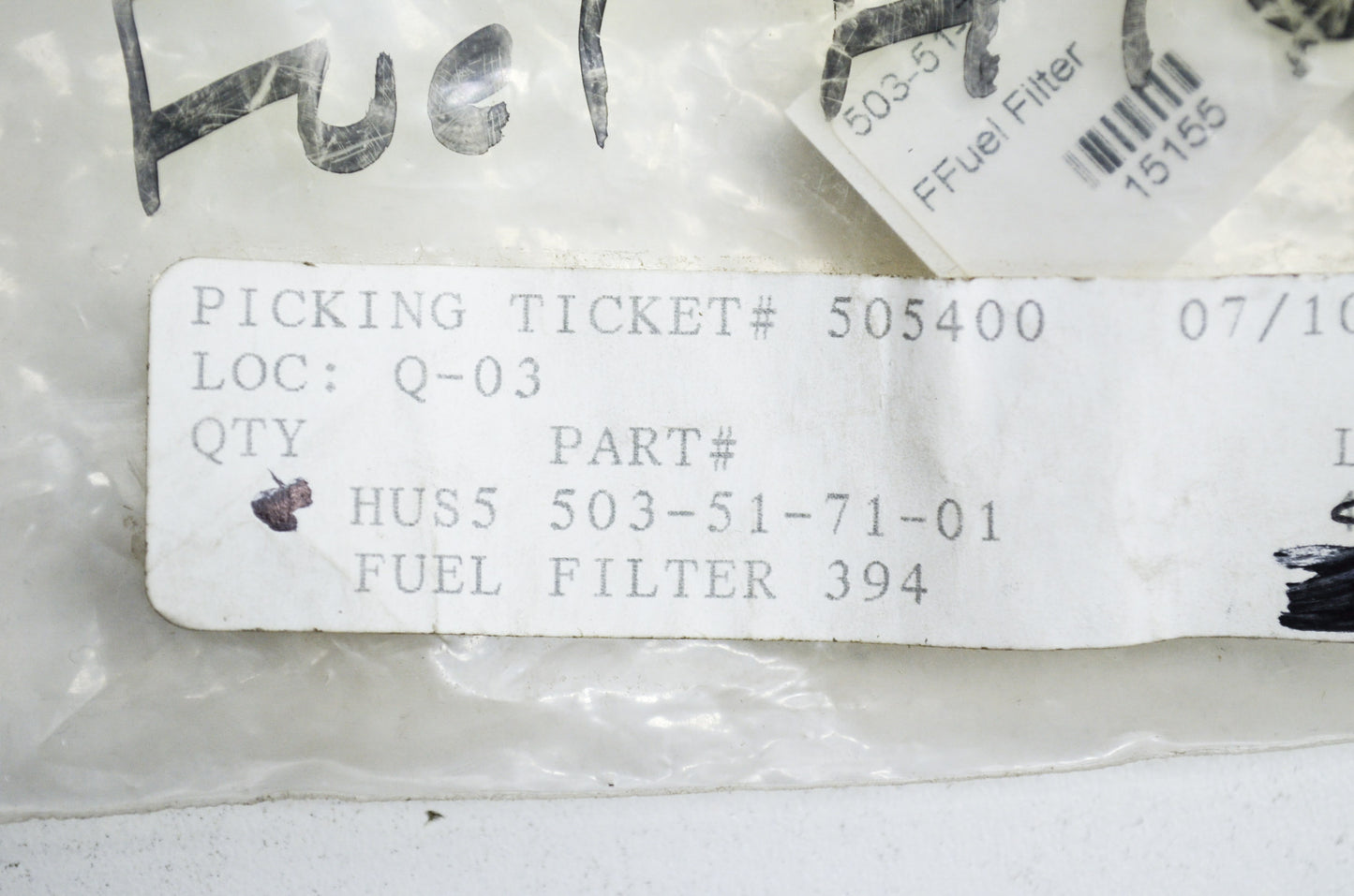 New OEM Husqvarna Fuel Filter 394 281 288 3120 NOS