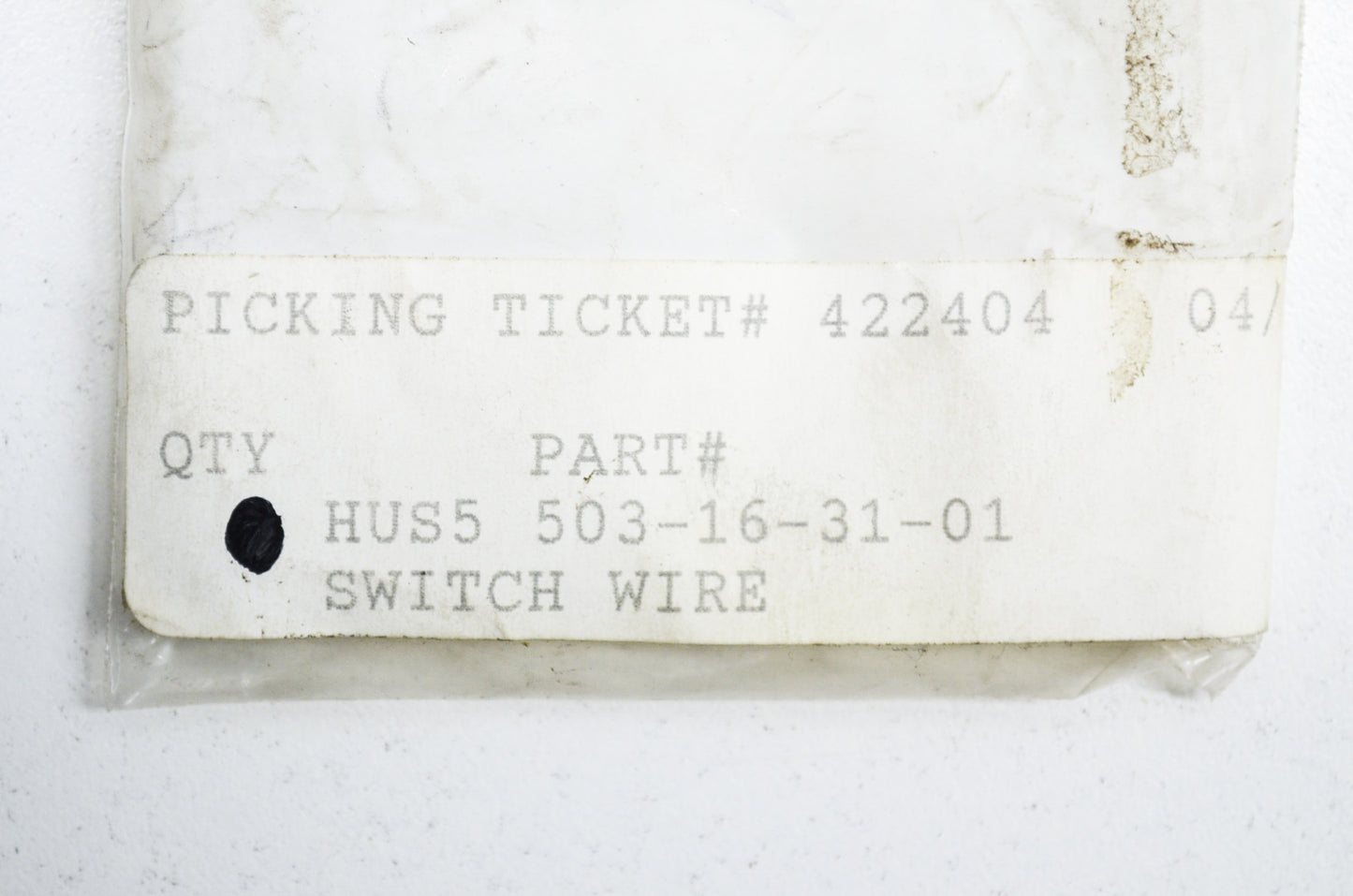 Switch Wire 50 51 55 Rancher EPA NOS