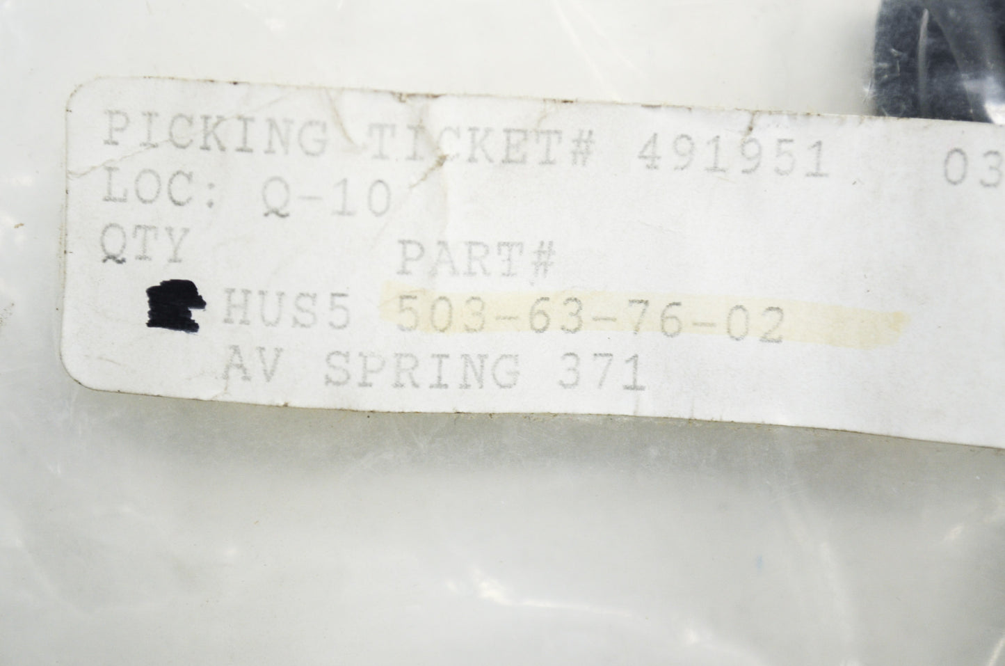 New OEM Husqvarna Anti Vibration Spring 362 371 372 NOS