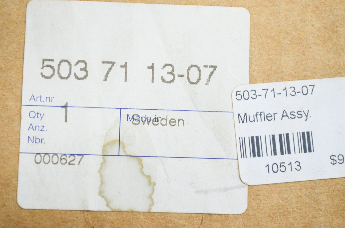 New OEM Husqvarna Muffler Assembly 394 395 NOS