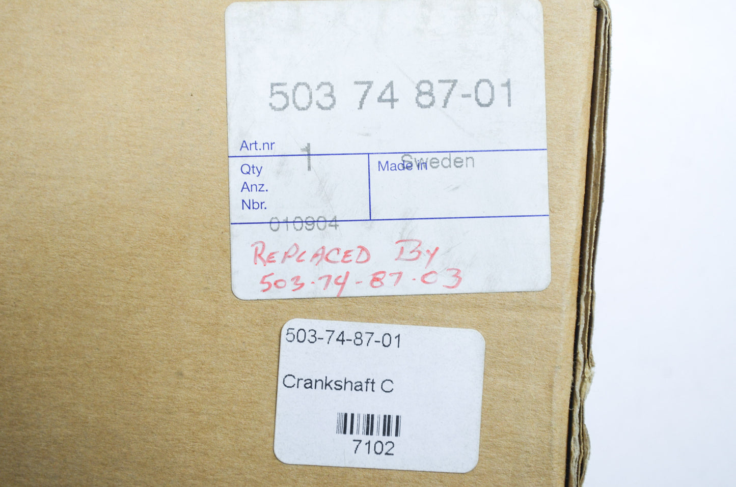 Complete Crankshaft Assembly 362 365 372 NOS