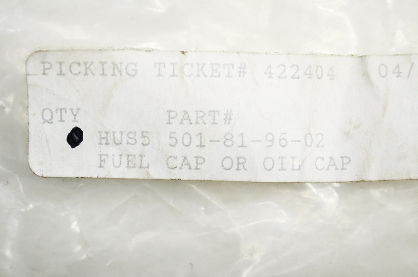 Fuel / Oil Cap 288 3120 346 XP 362 Special 371 42 NOS