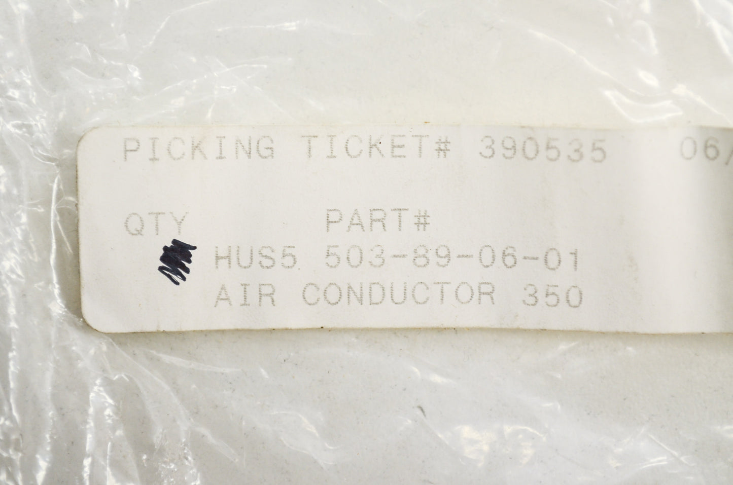 New OEM Husqvarna Air Conductor Gray 340 345 346 XP 350 353 NOS