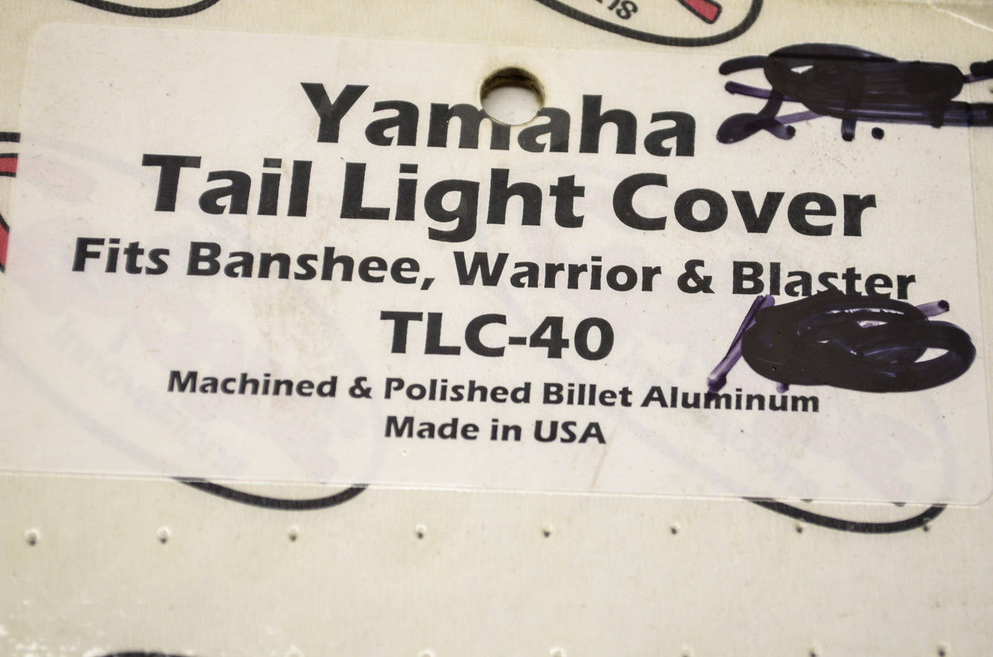 New Yamaha Tail Light Cover Banshee Warrior Blaster NOS