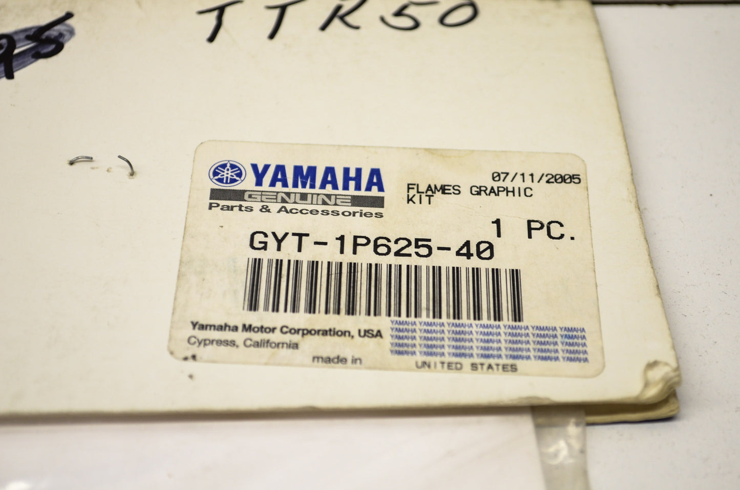 OEM Yamaha GYT-1P625-40-00 Flames Graphic Kit NOS