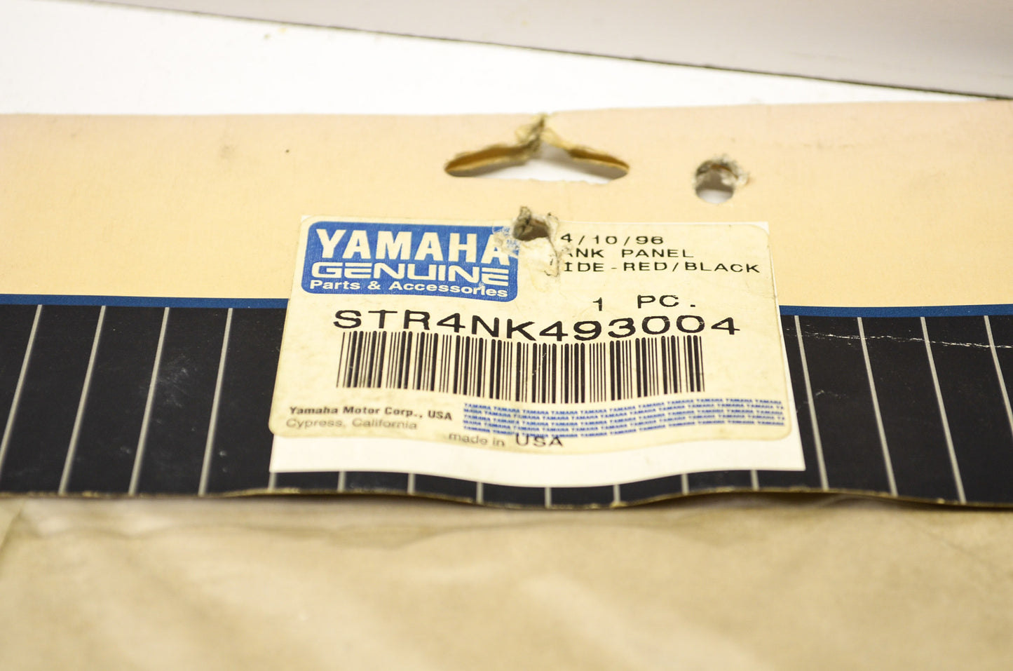 OEM Yamaha STR-4NK49-30-04 Leather Tank Panel NOS