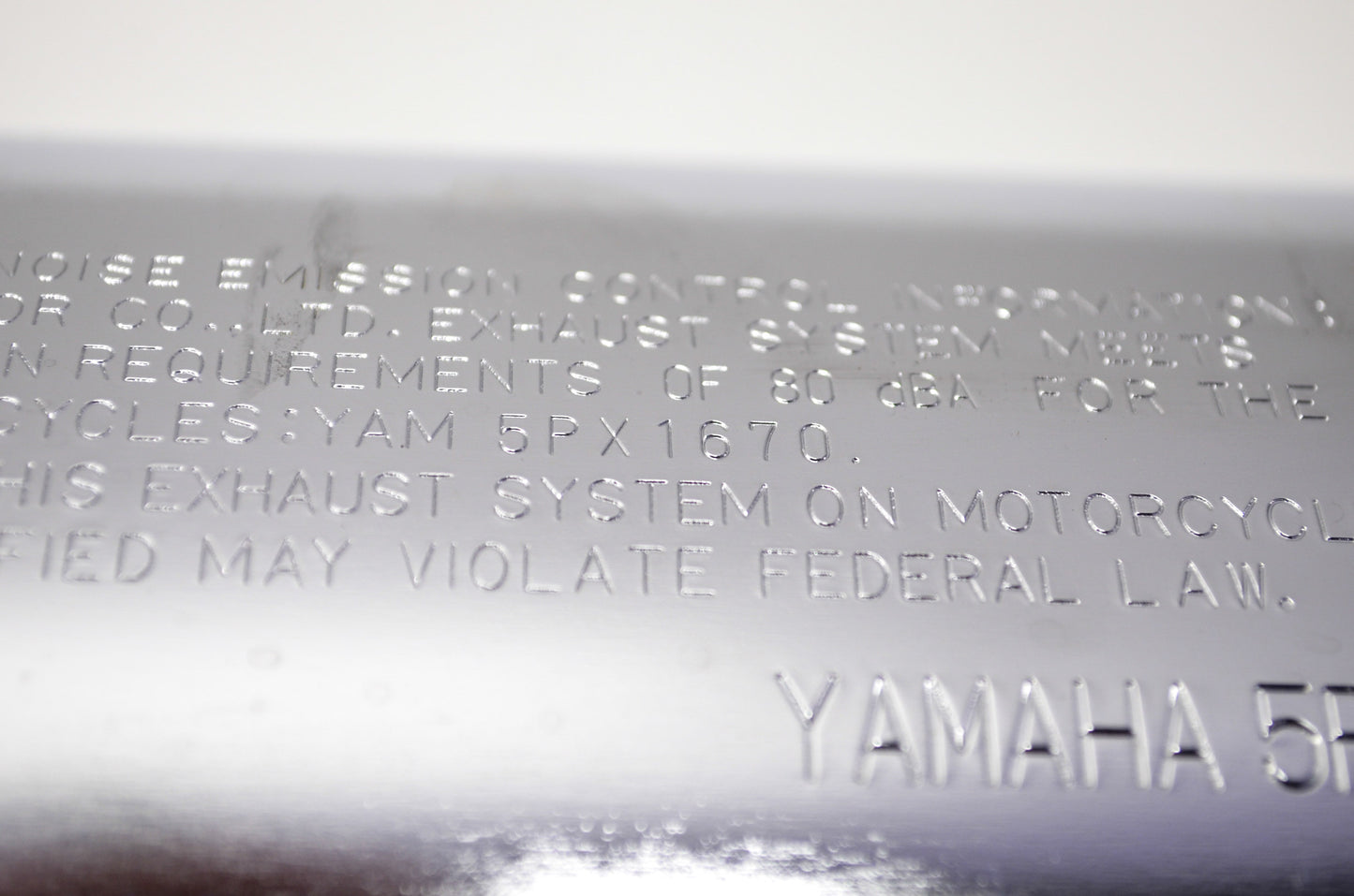 OEM Yamaha XV1700 Warrior Exhaust NOS