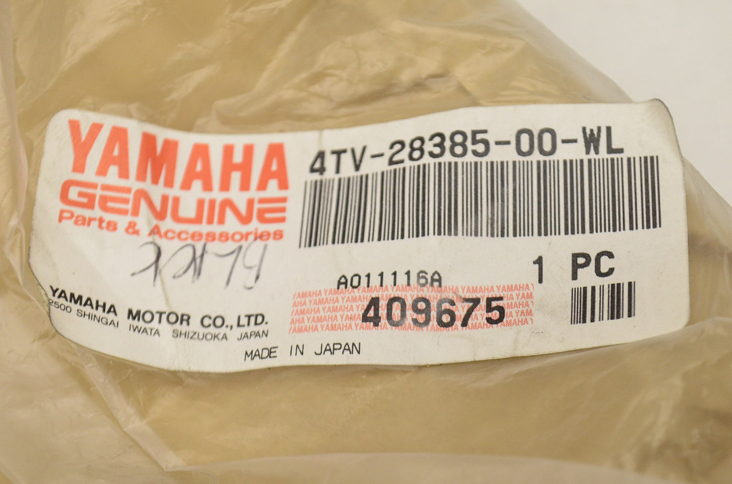 OEM Yamaha 4TV-28385-00-WL Lower Cover NOS