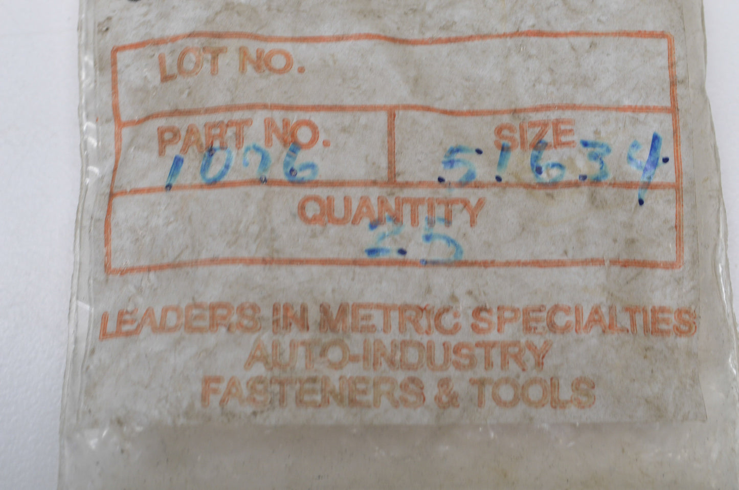 Wurth 107651634 Hex Bolt Qty 12 NOS