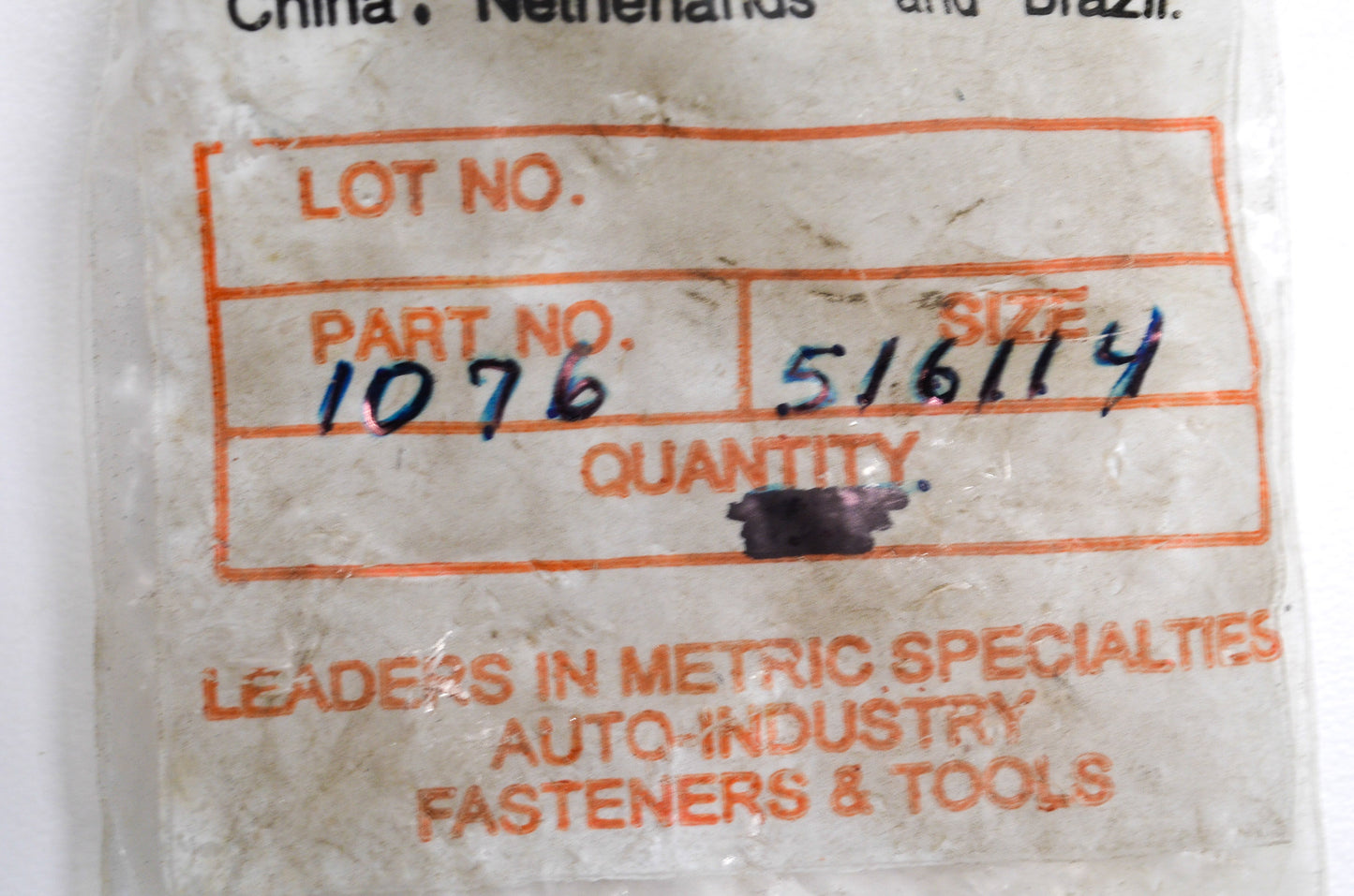 Wurth 1076516114 Hex Bolt Qty 12 NOS