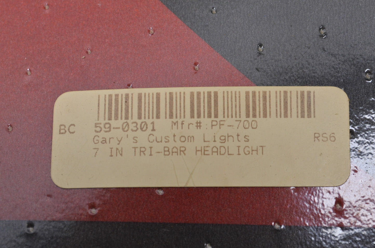 Biker's Choice 59-0301, PF-700 Tri-Bar Headlight NOS