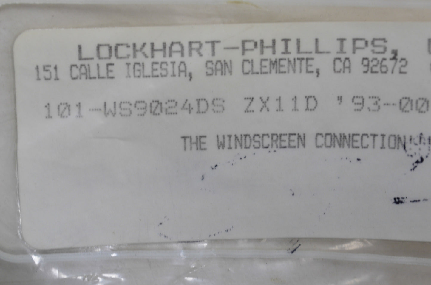 Dark Smoke Speedscreen NOS