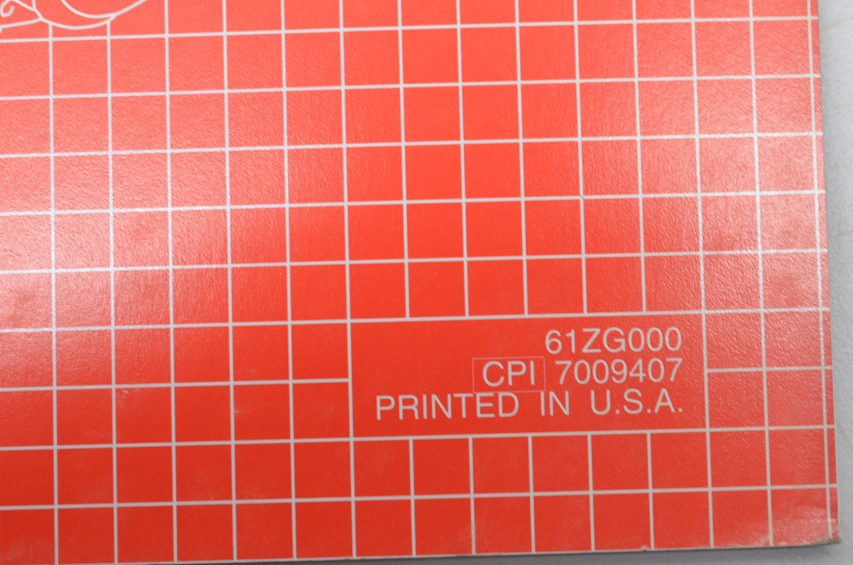 OEM Honda 61ZG000 Shop Manual G100K NOS