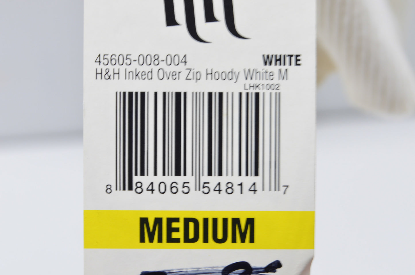 New Hart & Huntington Medium White H&H Hoodie NOS