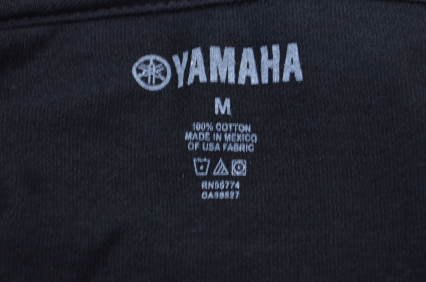 New OEM Yamaha Medium Black Star Motorcycles Shirt NOS