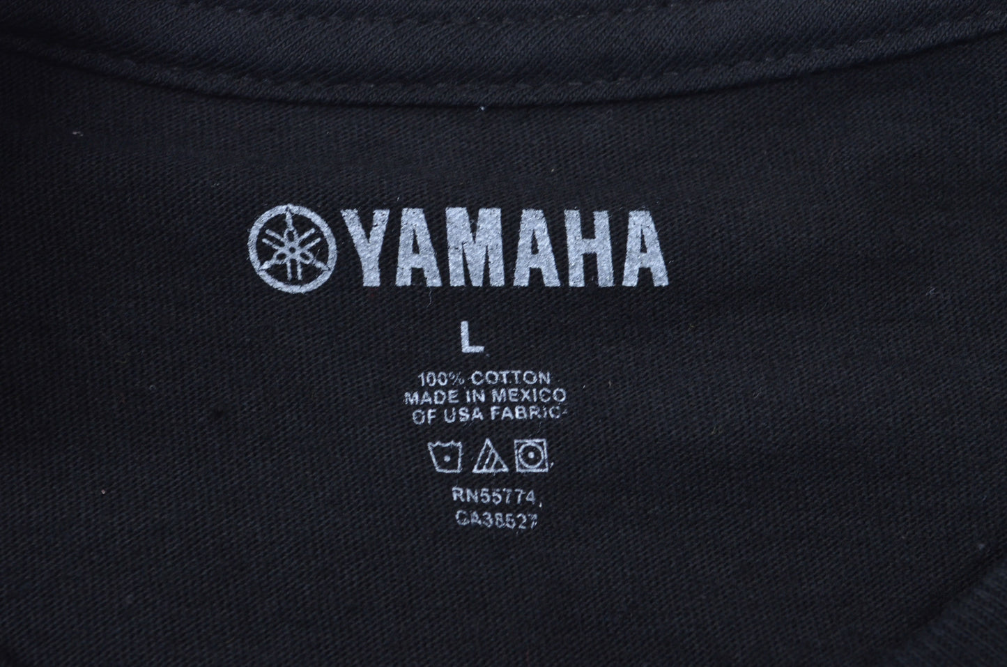 New OEM Yamaha Large Black Star Motorcycles Shirt NOS