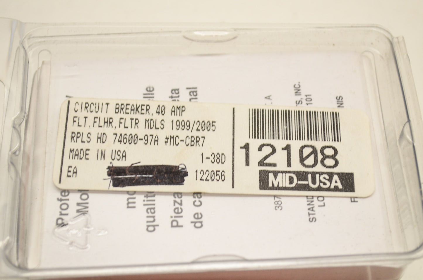 New Mid USA Circuit Breaker 40 Amp NOS