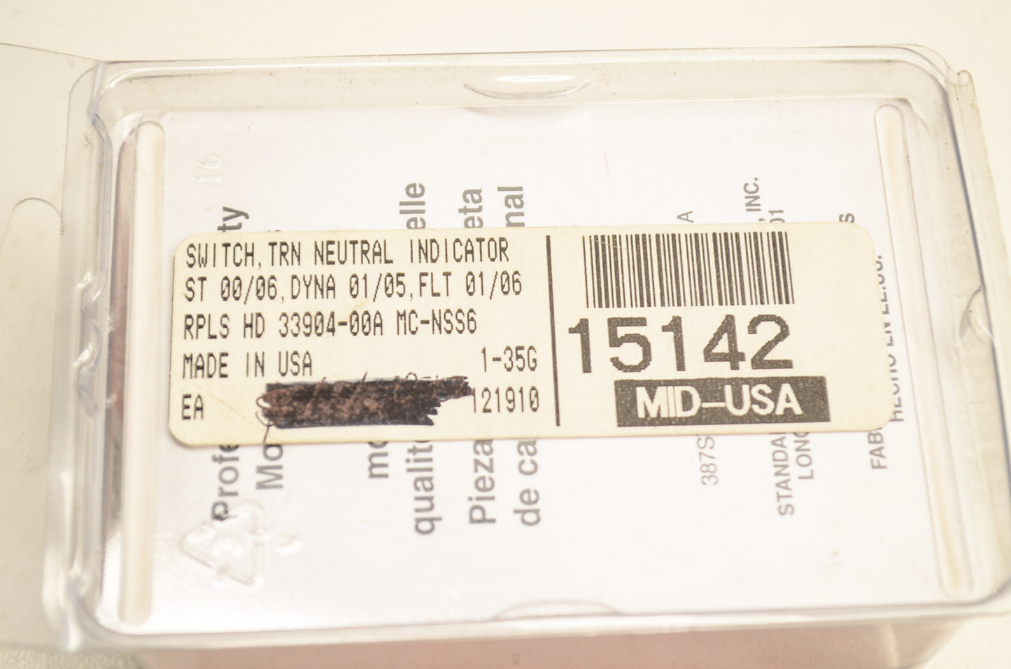 New Mid USA Neutral Safety Switch NOS