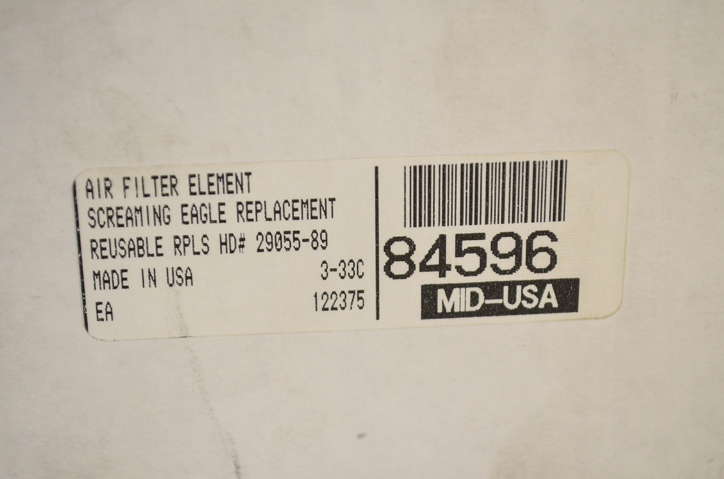 New Mid USA Air Filter Element NOS