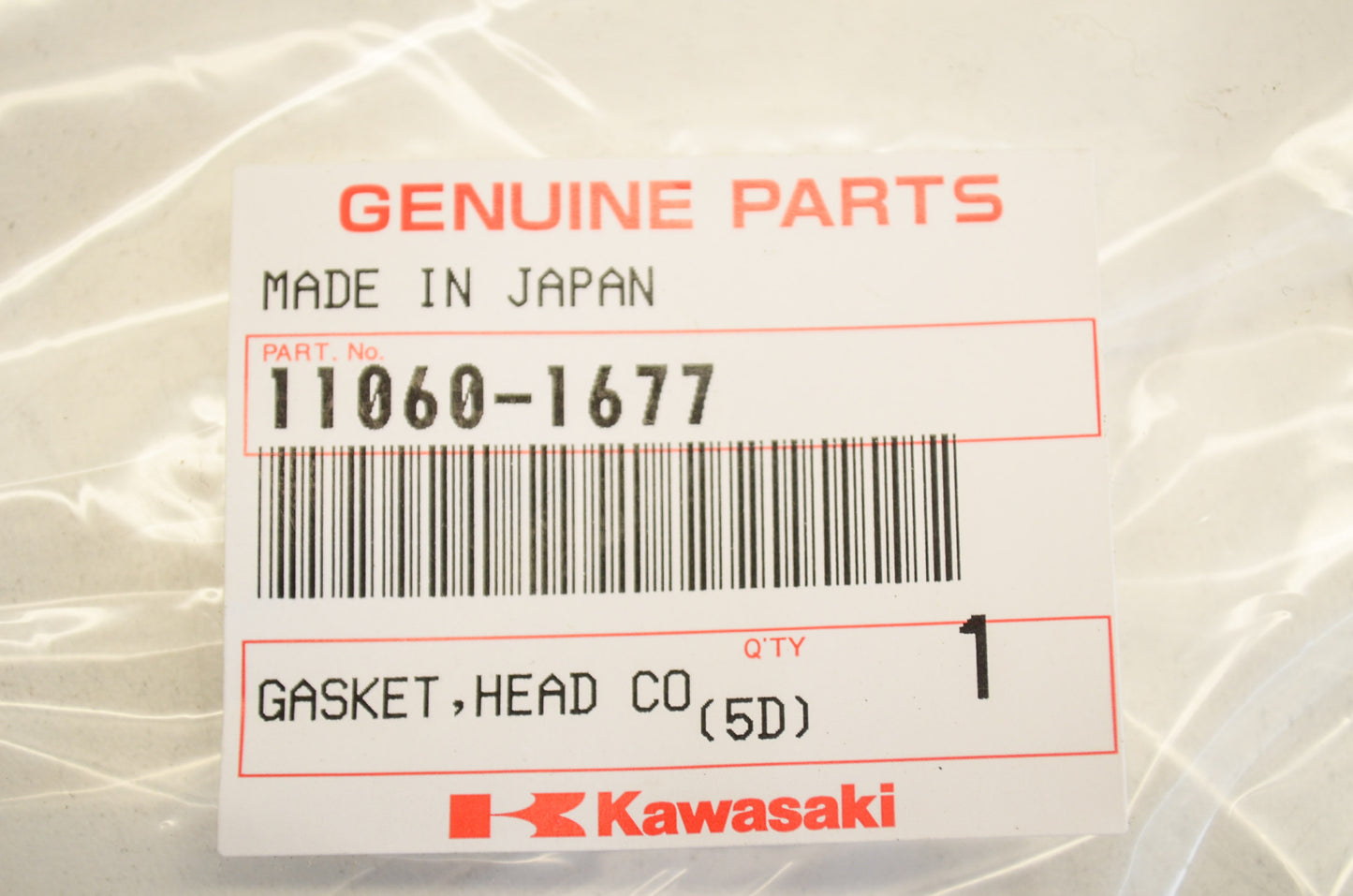 OEM Kawasaki 11060-1677 Head Cover Gasket NOS
