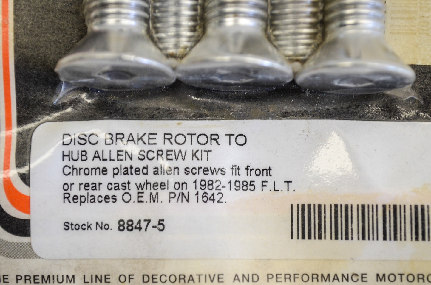 Colony 8847-5, 1642 Brake Rotor Allen Screw Kit NOS